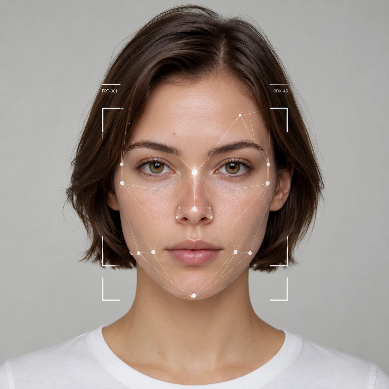 Portrait with automatic facial alignment points